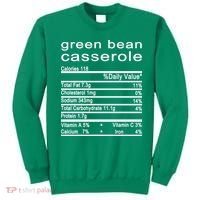 Green Bean Casserole Nutrition Facts Label Sweatshirt thumb 0