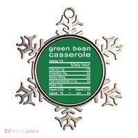 Green Bean Casserole Nutrition Facts Label Ornament thumb 0