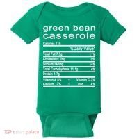 Green Bean Casserole Nutrition Facts Label Baby Bodysuit thumb 0