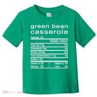 Green Bean Casserole Nutrition Facts Label Toddler T-Shirt thumb 0