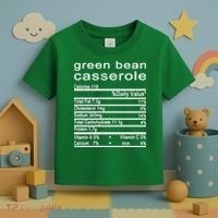 Green Bean Casserole Nutrition Facts Label Toddler T-Shirt thumb 3