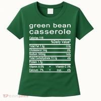 Green Bean Casserole Nutrition Facts Label Women's T-Shirt thumb 0