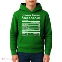 Green Bean Casserole Nutrition Facts Label Kids Hoodie thumb 4