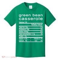 Green Bean Casserole Nutrition Facts Label Kids T-Shirt thumb 0
