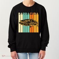 Great Barracuda Cuda Fishing Wildlife Saltwater Fish Art Women's Sweatshirt thumb 0