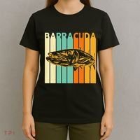Great Barracuda Cuda Fishing Wildlife Saltwater Fish Art T-Shirt thumb 4