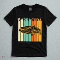 Great Barracuda Cuda Fishing Wildlife Saltwater Fish Art T-Shirt thumb 5