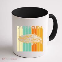 Great Barracuda Cuda Fishing Wildlife Saltwater Fish Art Coffee Mug thumb 1