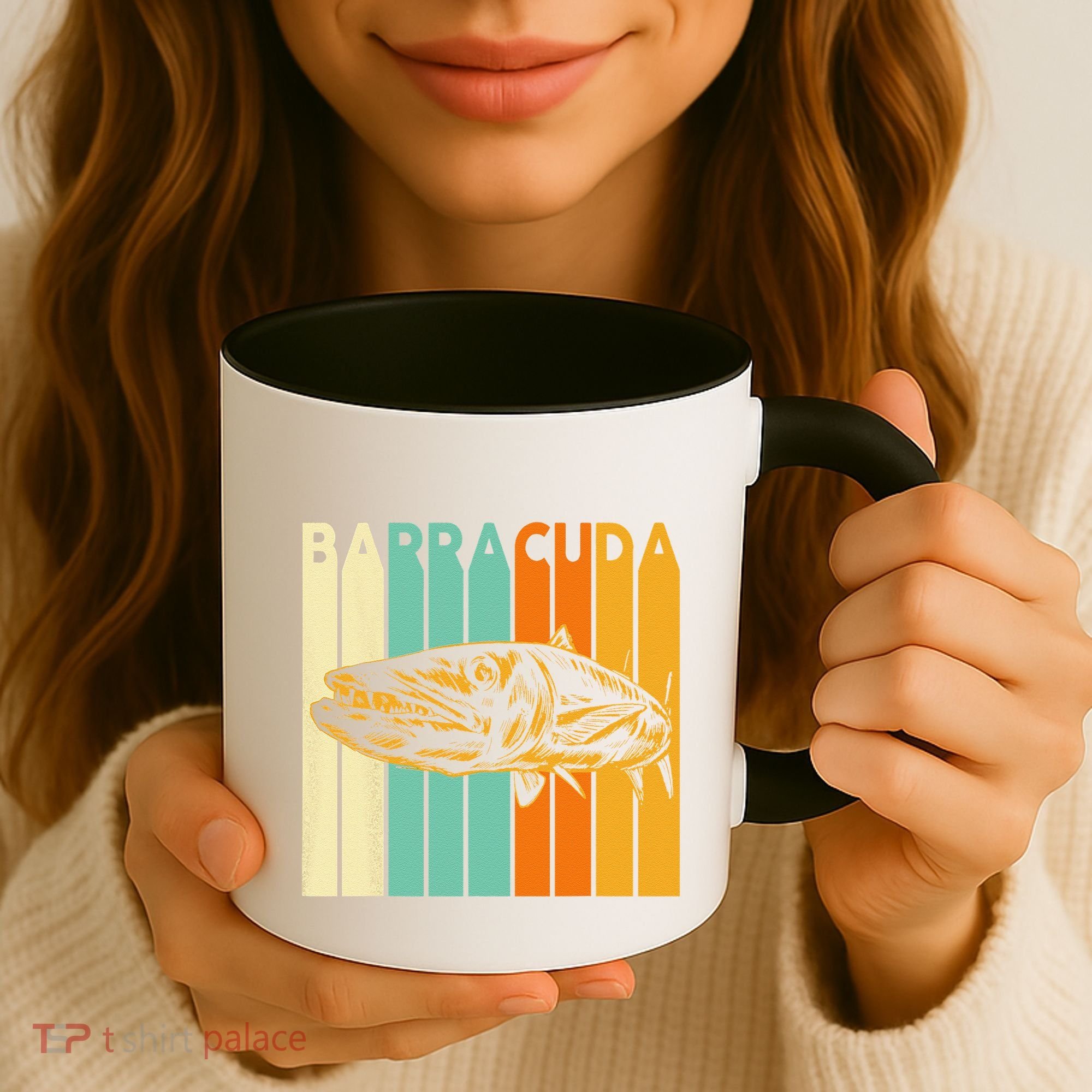 Great Barracuda Cuda Fishing Wildlife Saltwater Fish Art Coffee Mug