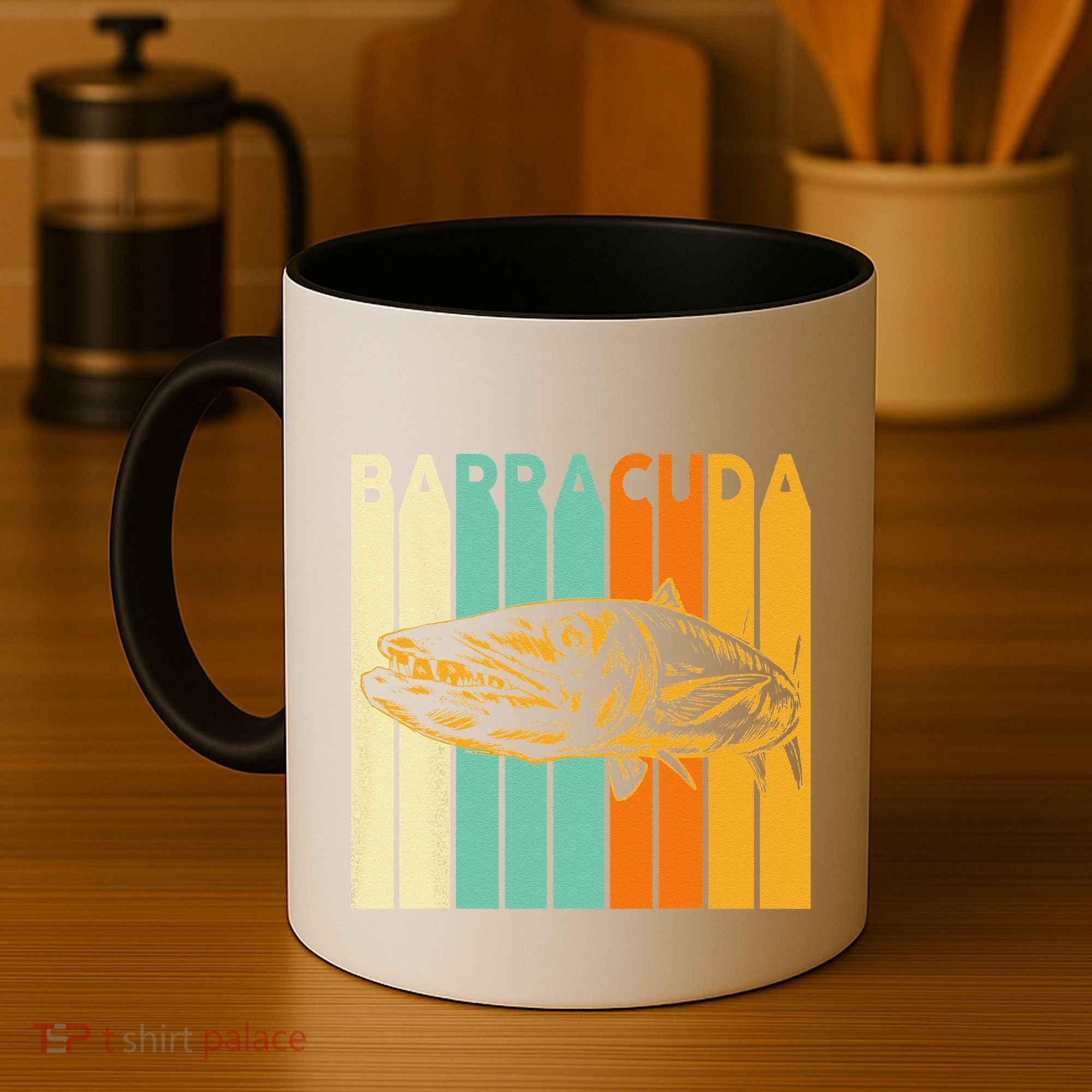 Great Barracuda Cuda Fishing Wildlife Saltwater Fish Art Coffee Mug