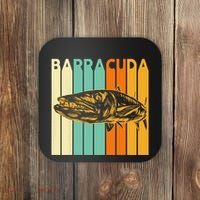 Great Barracuda Cuda Fishing Wildlife Saltwater Fish Art Coaster thumb 0