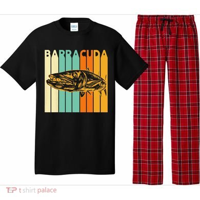 Great Barracuda Cuda Fishing Wildlife Saltwater Fish Art Pajama Set