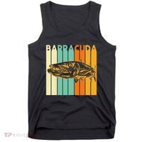 Great Barracuda Cuda Fishing Wildlife Saltwater Fish Art Tank Top thumb 0