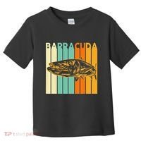 Great Barracuda Cuda Fishing Wildlife Saltwater Fish Art Toddler T-Shirt thumb 0