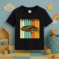 Great Barracuda Cuda Fishing Wildlife Saltwater Fish Art Toddler T-Shirt thumb 3