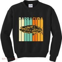 Great Barracuda Cuda Fishing Wildlife Saltwater Fish Art Kids Sweatshirt thumb 0