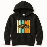 Great Barracuda Cuda Fishing Wildlife Saltwater Fish Art Kids Hoodie thumb 0