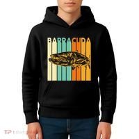Great Barracuda Cuda Fishing Wildlife Saltwater Fish Art Kids Hoodie thumb 4