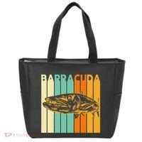 Great Barracuda Cuda Fishing Wildlife Saltwater Fish Art Tote Bag thumb 0