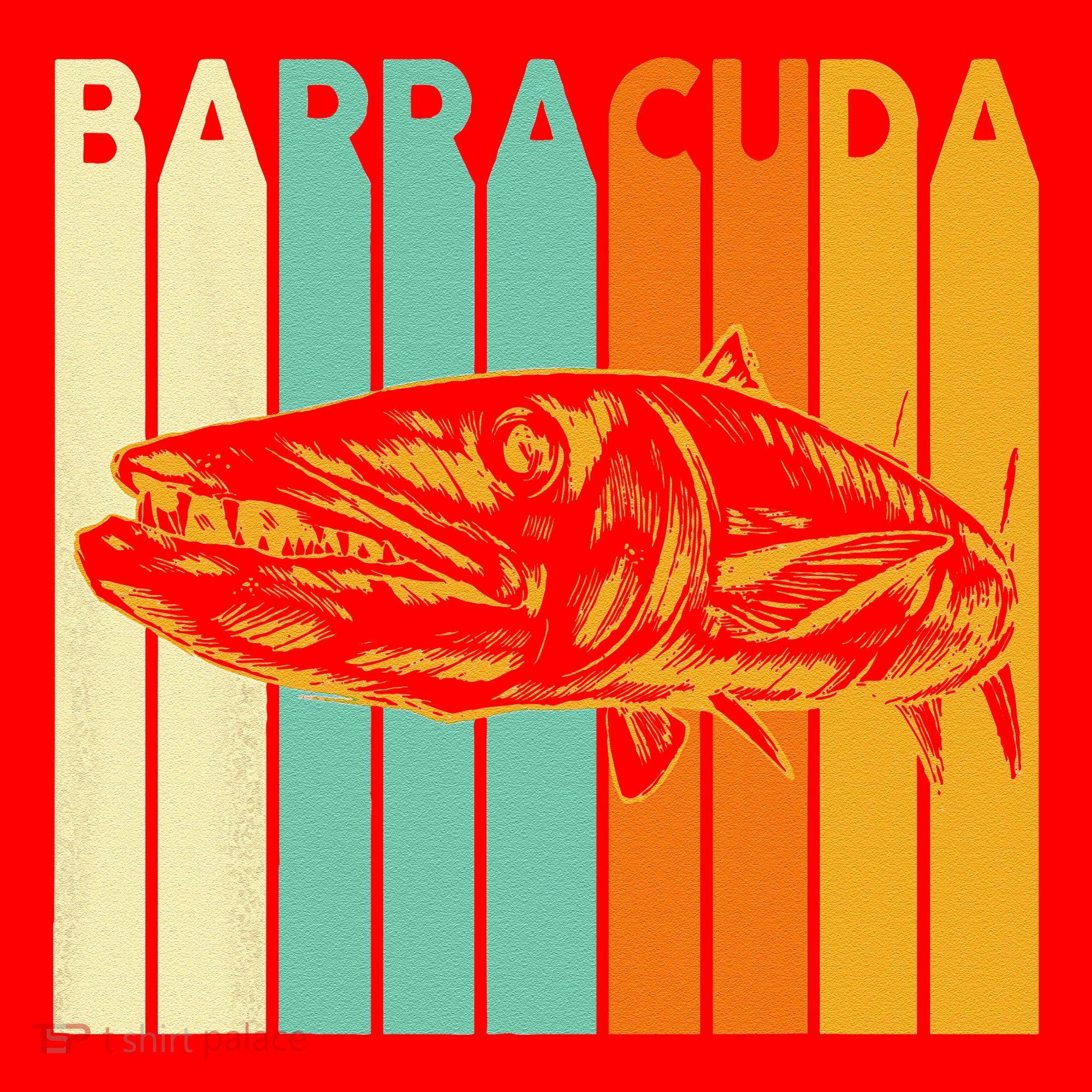 Great Barracuda Cuda Fishing Wildlife Saltwater Fish Art Santa Hat