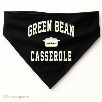Green Bean Casserole Thanksgiving Cooking Funny USA-Made Doggie Bandana