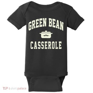 Green Bean Casserole Thanksgiving Cooking Funny Baby Bodysuit