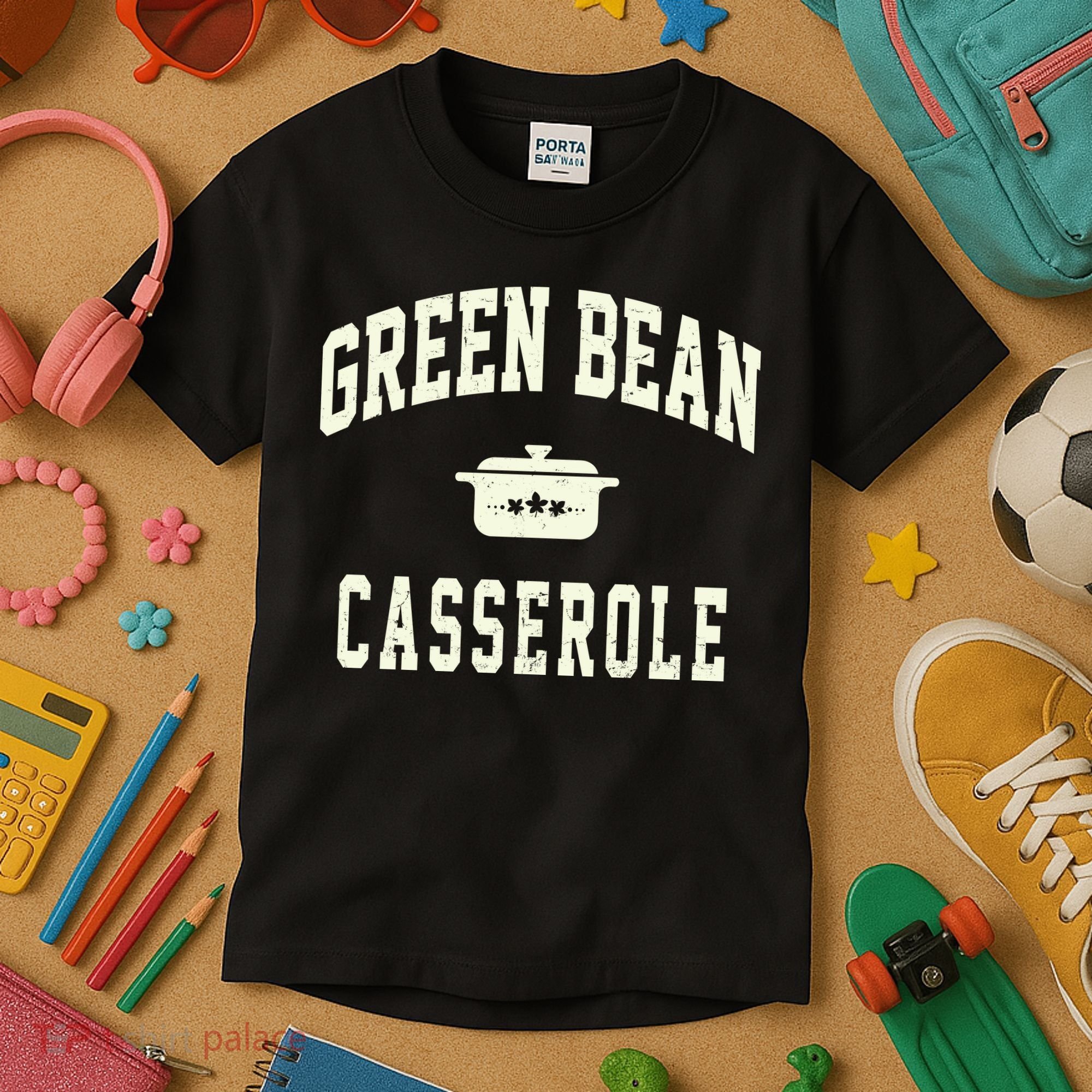 Green Bean Casserole Thanksgiving Cooking Funny Kids T-Shirt