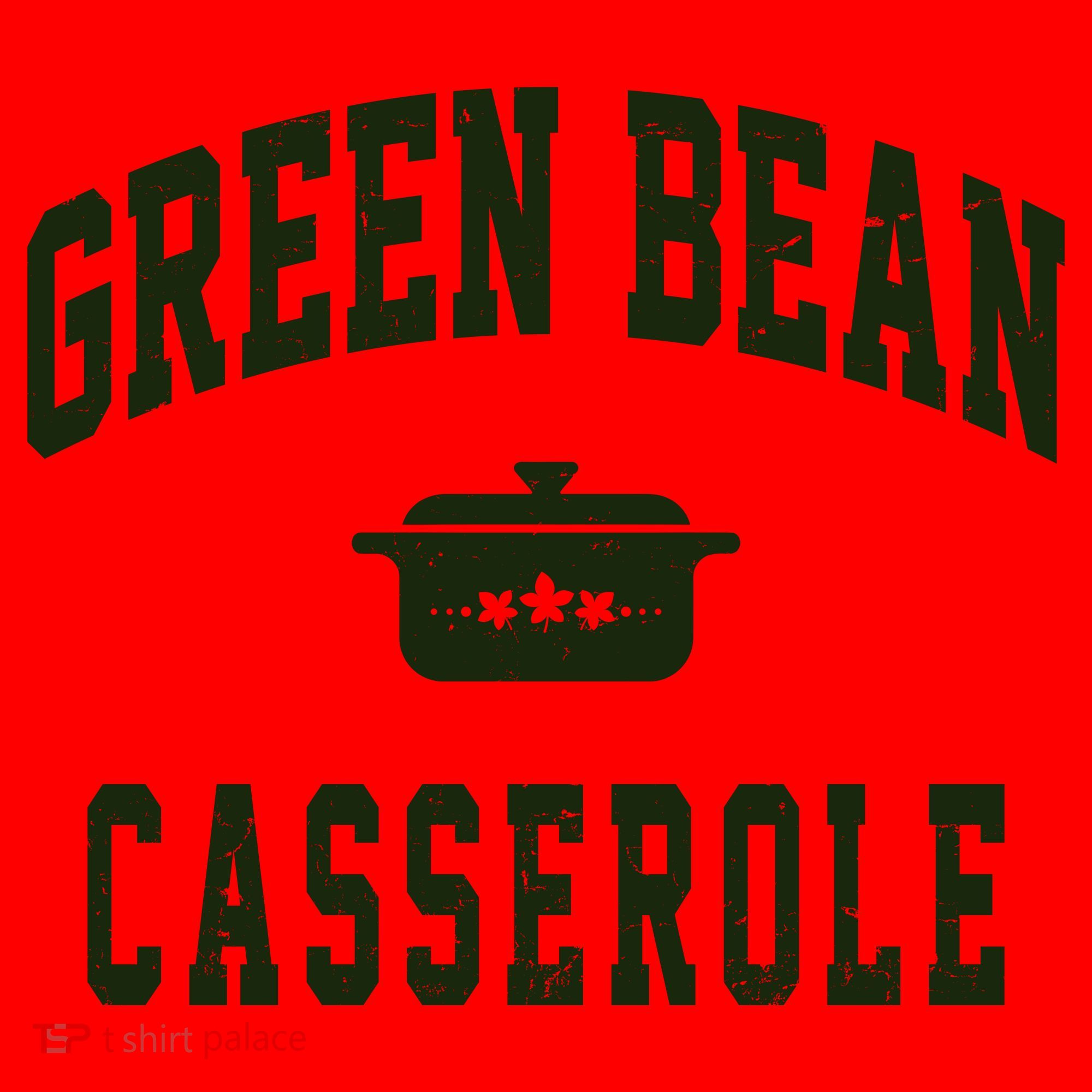 Green Bean Casserole Thanksgiving Cooking Funny Santa Hat