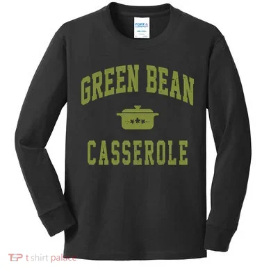 Green Bean Casserole Kids Long Sleeve Shirt