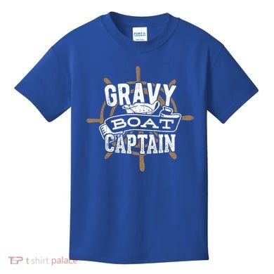 Gravy Boat Captain Great Gift Matelot Funny Gift Kids T-Shirt