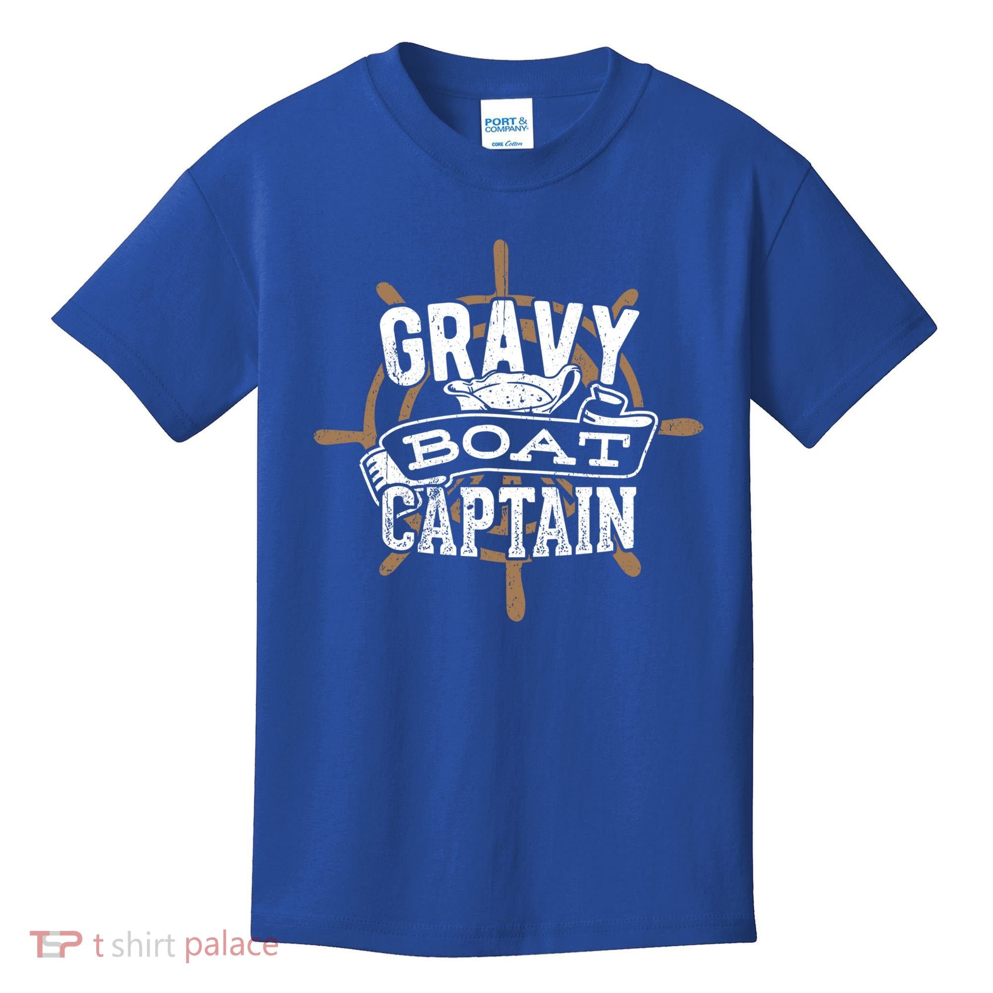 Gravy Boat Captain Great Gift Matelot Funny Gift Kids T-Shirt