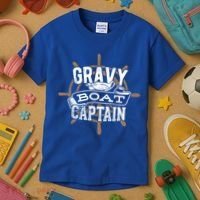 Gravy Boat Captain Great Gift Matelot Funny Gift Kids T-Shirt thumb 3