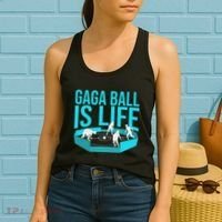 Gaga Ball Cool Dodgeball Ball Is Life Soccer Women's Tank Top thumb 2