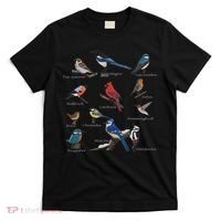 Garden Birds Cardinal Blue Jay Hummingbird Robin Wren Finch T-Shirt thumb 0