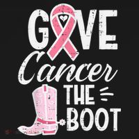 Give Breast Cancer The Boot Pink Ribbon Awareness Women Women's Tank Top thumb 5