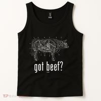 Got Beef Cuts Of Beef Funny Meat Eaters Tank Top thumb 2
