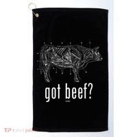 Got Beef Cuts Of Beef Funny Meat Eaters Golf Towel thumb 0