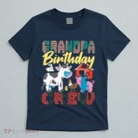 Grandpa Birthday Crew Farm Animals Birthday Party Supplies T-Shirt thumb 5