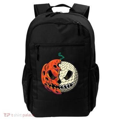Golf Ball Costume Pumpkin Skull Halloween Golf Player Backpack