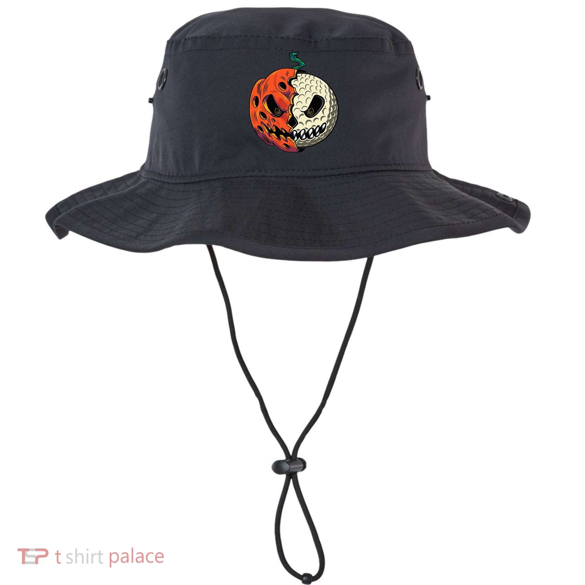 Golf Ball Costume Pumpkin Skull Halloween Golf Player Bucket Hat