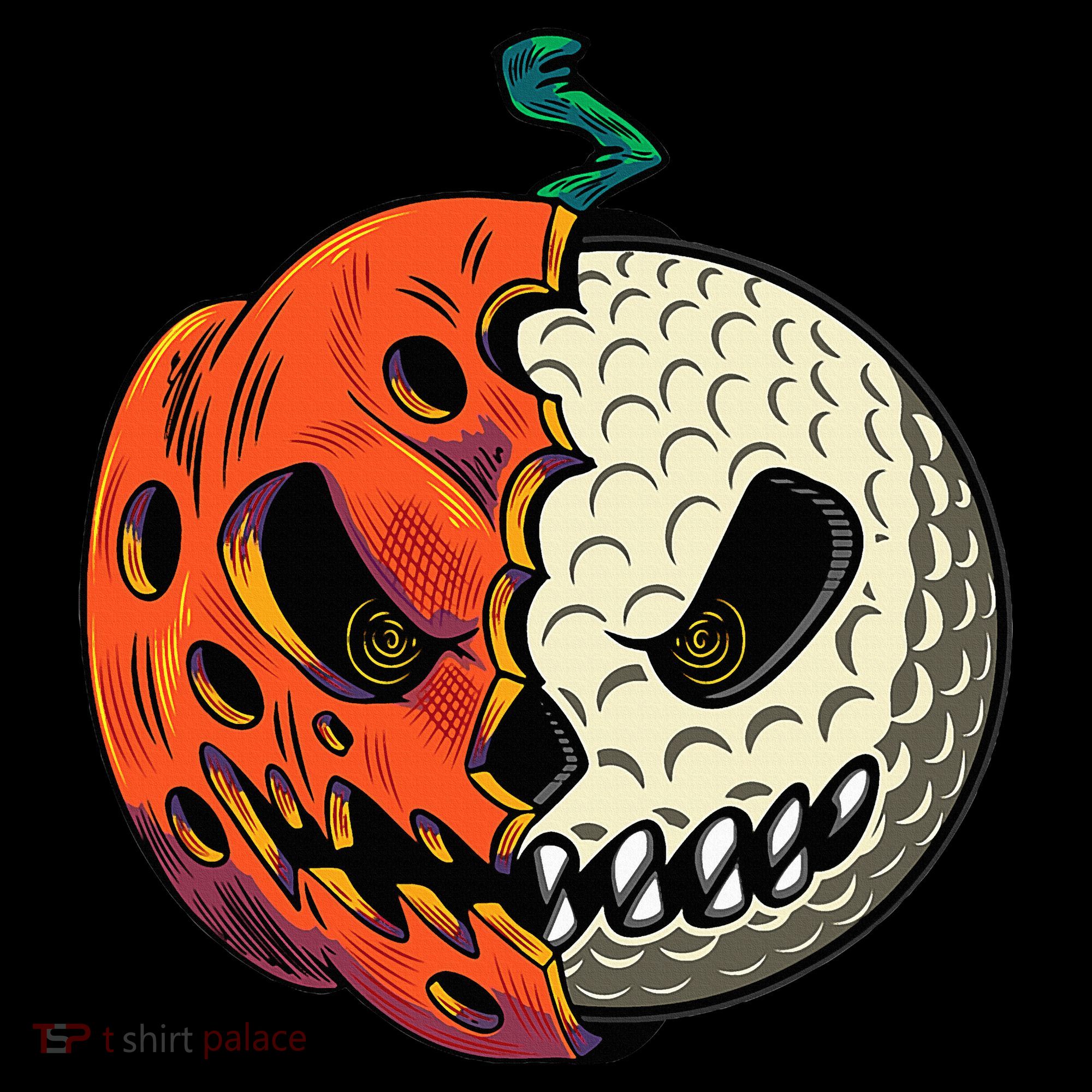Golf Ball Costume Pumpkin Skull Halloween Golf Player Women's Hoodie