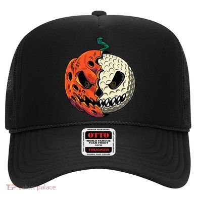 Golf Ball Costume Pumpkin Skull Halloween Golf Player Hat