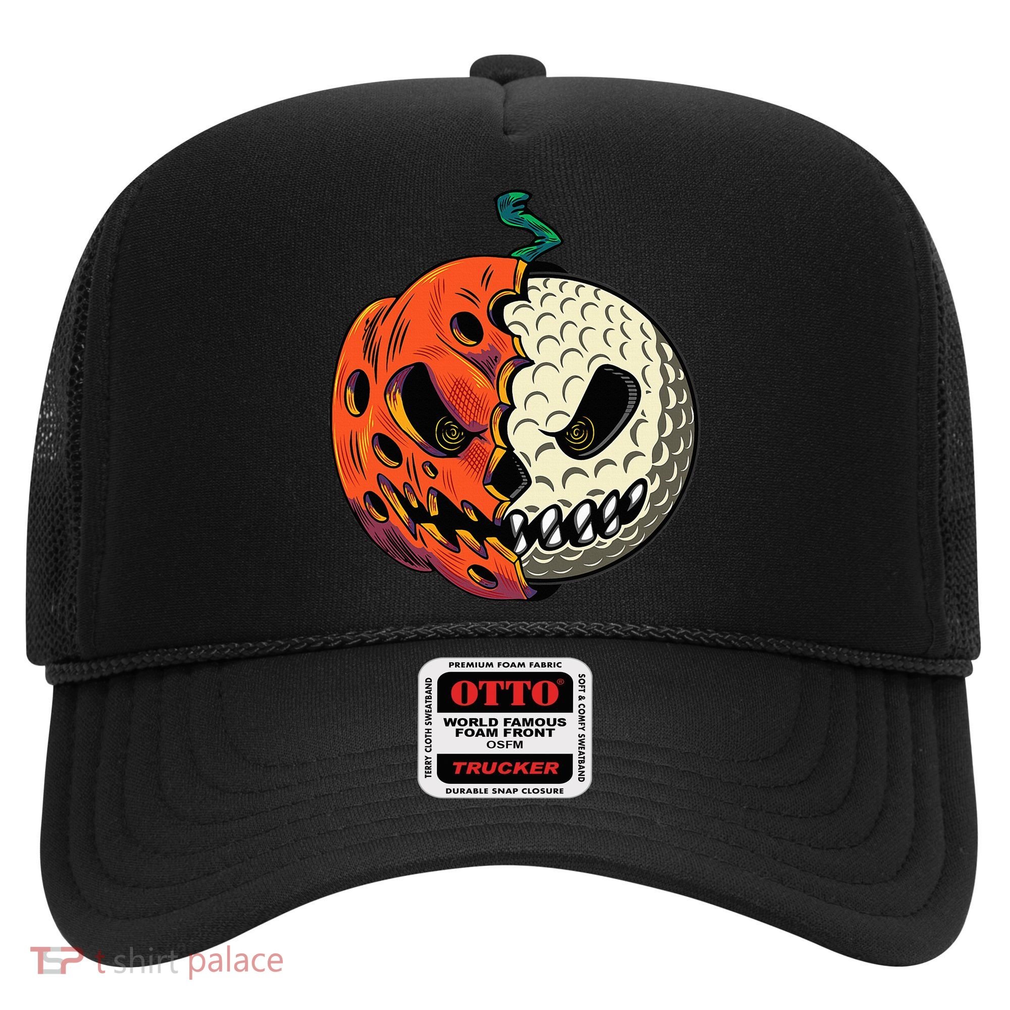 Golf Ball Costume Pumpkin Skull Halloween Golf Player Hat