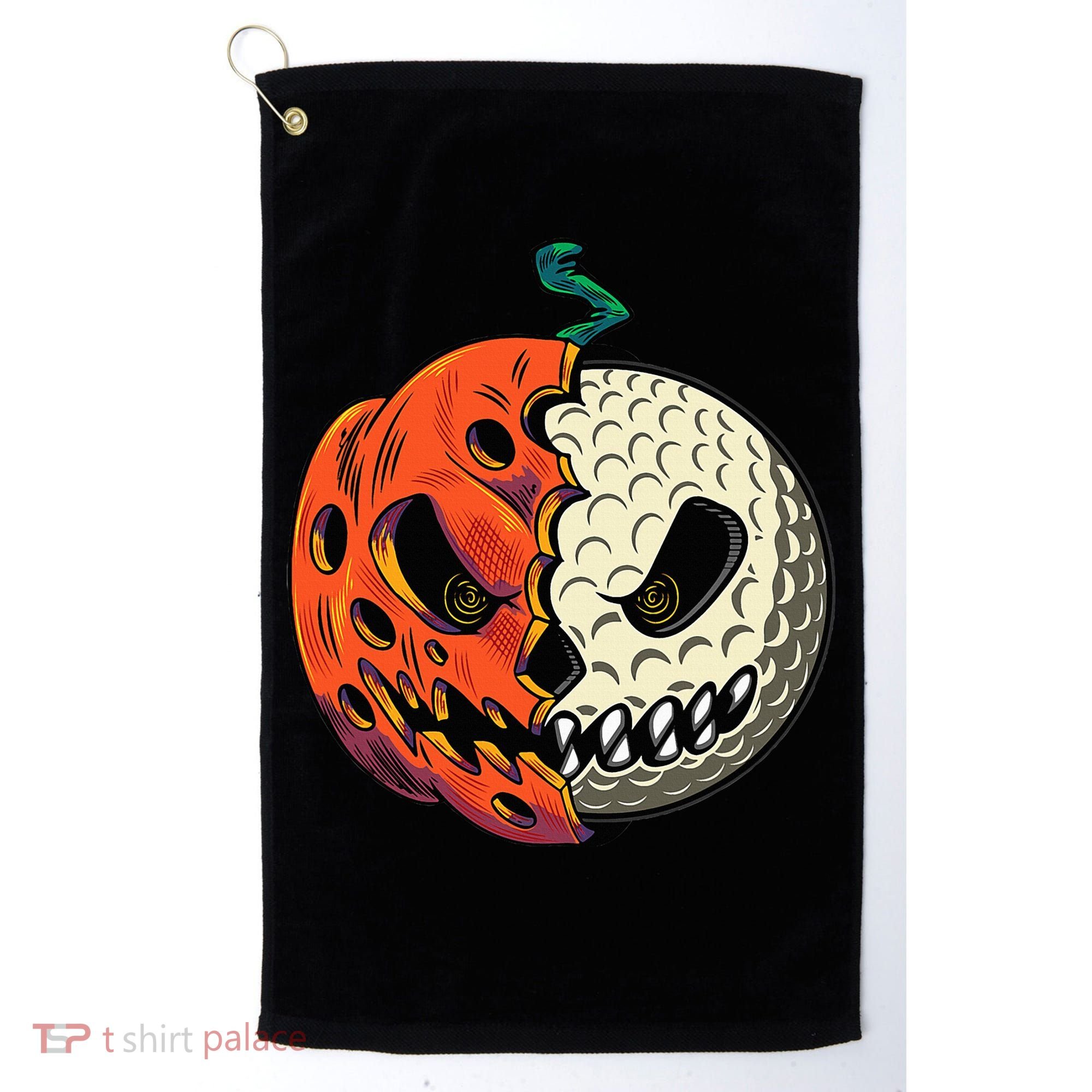 Golf Ball Costume Pumpkin Skull Halloween Golf Player Golf Towel