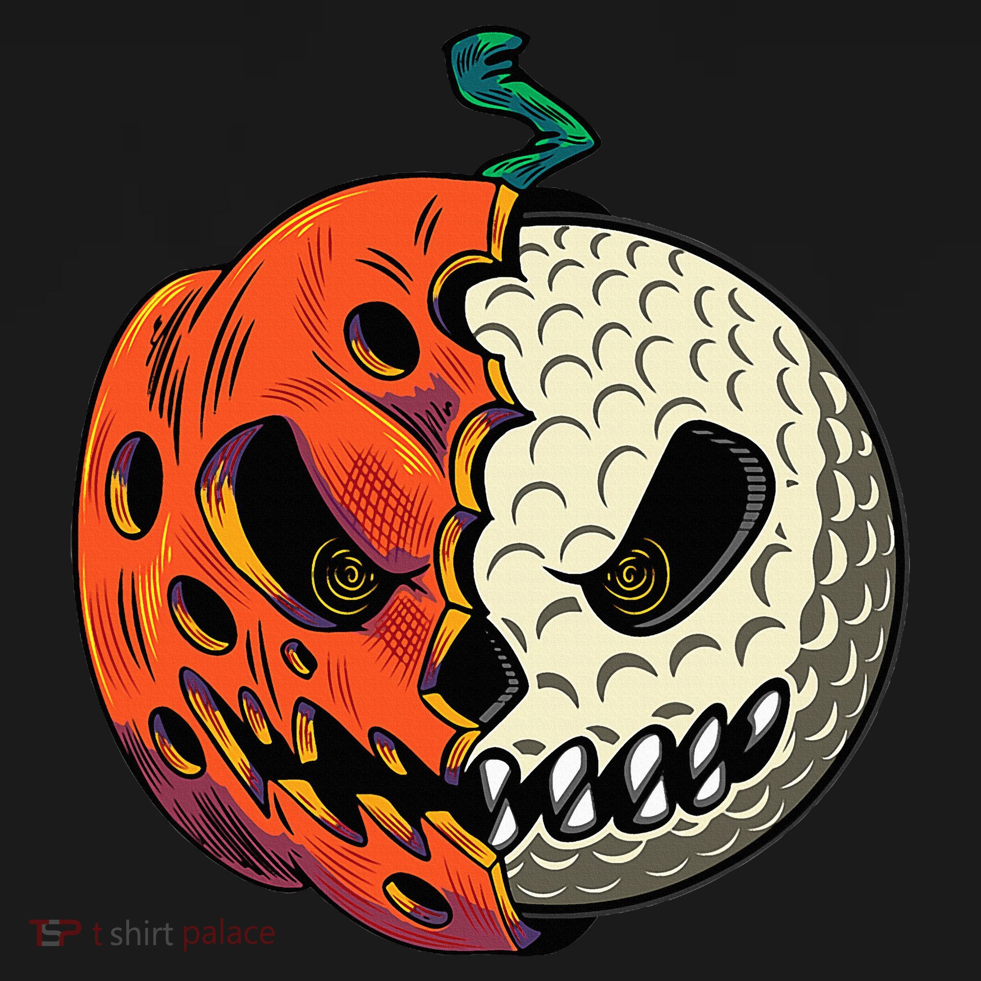 Golf Ball Costume Pumpkin Skull Halloween Golf Player Visor
