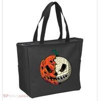 Golf Ball Costume Pumpkin Skull Halloween Golf Player Tote Bag thumb 2