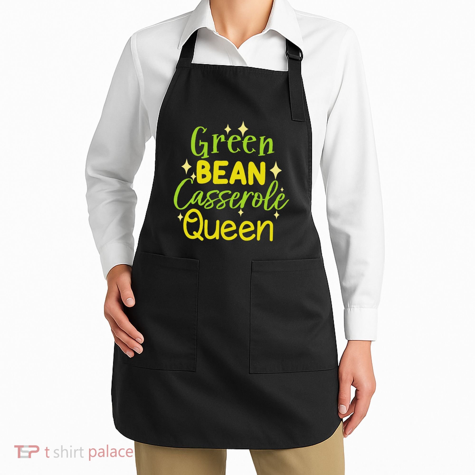 Green Bean Casserole Queen funny thanksgiving  Apron