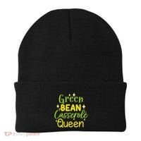 Green Bean Casserole Queen funny thanksgiving  Beanie thumb 0
