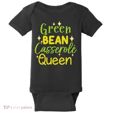 Green Bean Casserole Queen funny thanksgiving  Baby Bodysuit