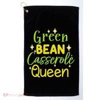 Green Bean Casserole Queen funny thanksgiving  Golf Towel thumb 0
